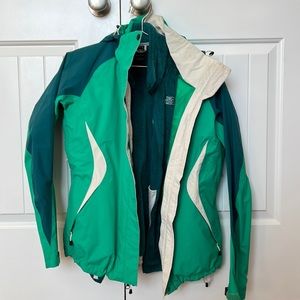 The North Face layering ski coat